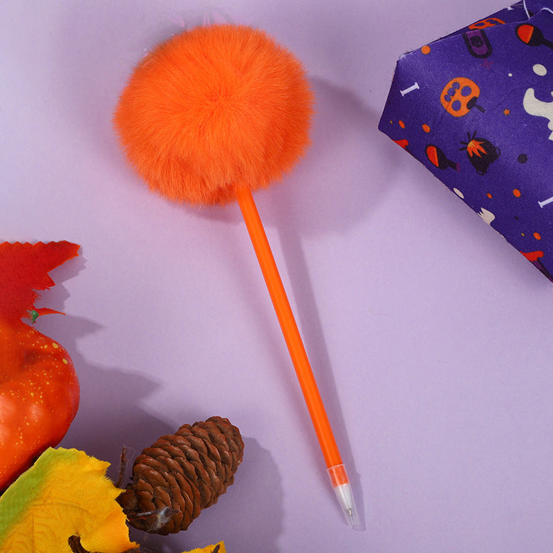 Wholesale Candy Color Hair Ball Pens